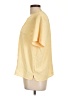 Karen Scott Yellow Short Sleeve Blouse Size L - photo 5