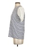 Derek Lam 10 Crosby 100% Cotton Stripes Ivory Short Sleeve Turtleneck Size S - photo 5