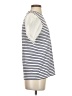 Derek Lam 10 Crosby 100% Cotton Stripes Ivory Short Sleeve Turtleneck Size S - photo 4