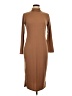 Boohoo Solid Brown Casual Dress Size 12 - photo 1
