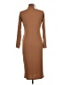 Boohoo Solid Brown Casual Dress Size 12 - photo 2