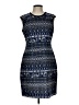 Karen Kane Graphic Blue Cocktail Dress Size L - photo 1