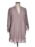 Lush 100% Polyester Gray 3/4 Sleeve Blouse Size L - photo 1