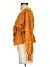 Shein 100% Polyester Orange 3/4 Sleeve Blouse Size 4 - photo 5