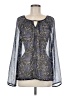 Lucky Brand Blue Long Sleeve Blouse Size M - photo 1