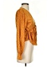 Shein 100% Polyester Orange 3/4 Sleeve Blouse Size 4 - photo 4