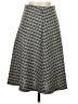 THML 100% Polyester Argyle Gray Casual Skirt Size S - photo 1
