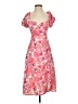 Hello Molly 100% Polyester Floral Pink Cocktail Dress Size 2 - photo 1