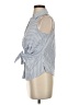 Nine West Blue Sleeveless Button-Down Shirt Size XS - photo 5