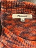Madewell Tweed Orange Space-Dyed Birchmont Side-Button Pullover Sweater Size M - photo 7