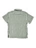 Distortion Stripes Green Short Sleeve Button-Down Shirt Size 7 - photo 2