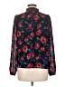 J.Crew Factory Store 100% Polyester Floral Black Long Sleeve Blouse Size M - photo 2