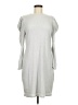 Express Solid Gray Casual Dress Size M - photo 1