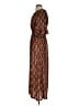 Seven Island 100% Polyester Paisley Brown Casual Dress Size S - photo 5