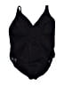 Beach Betty Solid Black One Piece Swimsuit Size XL - photo 1