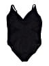 Beach Betty Solid Black One Piece Swimsuit Size XL - photo 2