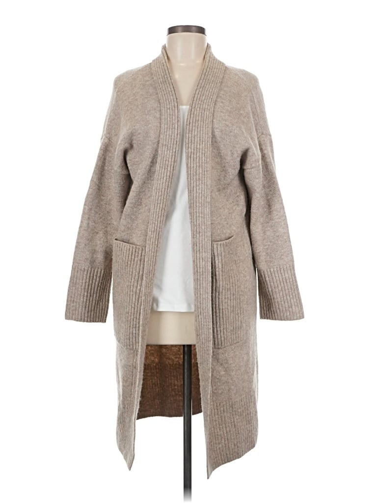 Pre-owned Mng Cardigan Sweater In Tan