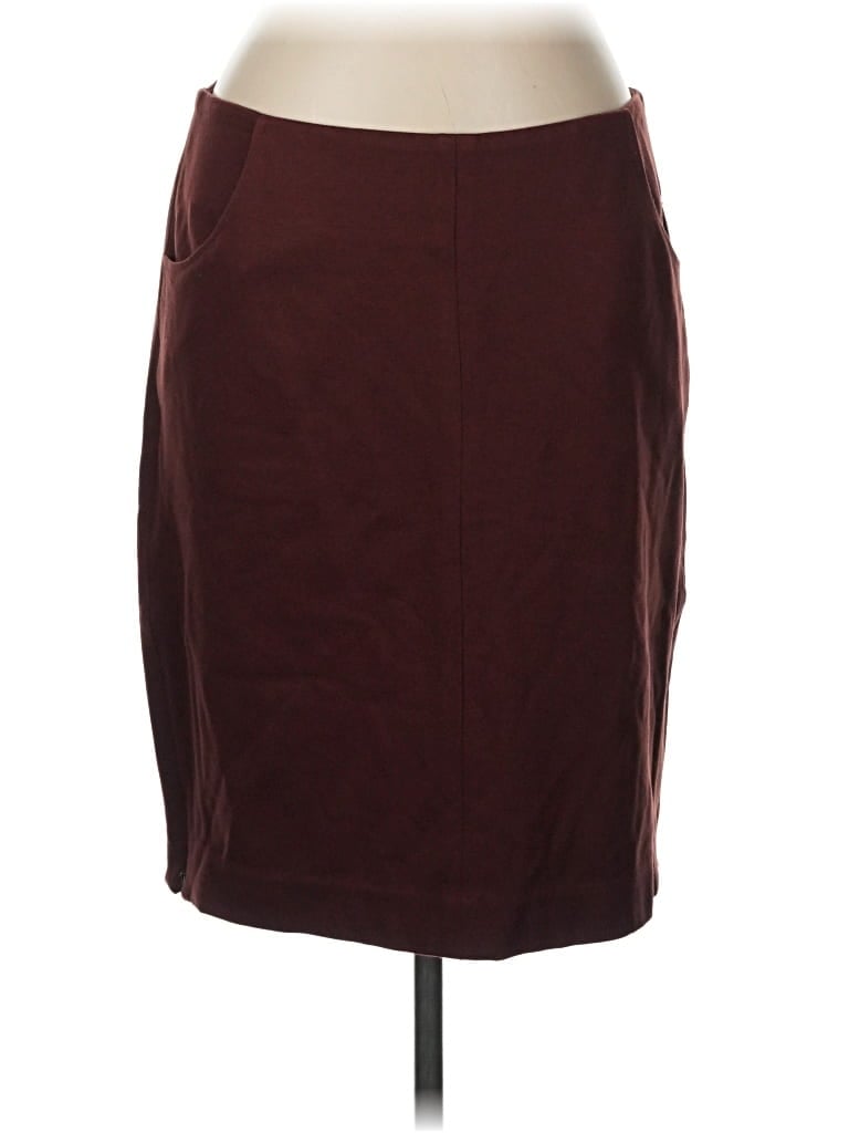 Pre-owned Cabi Formal Skirt In Burgundy