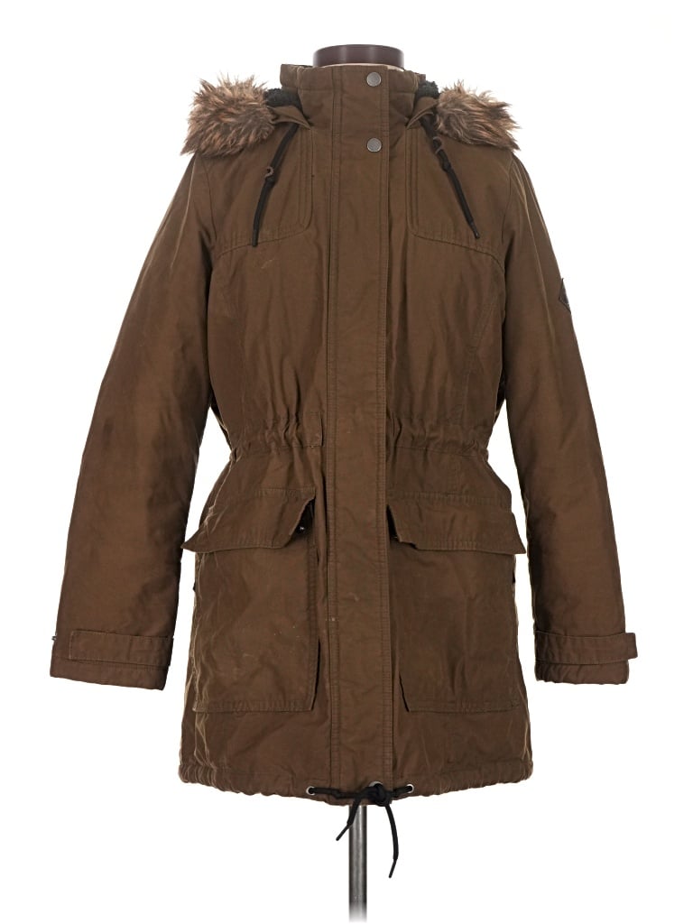 Pre-owned Eddie Bauer Coat In Brown