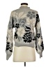TRUTH BY REPUBLIC Floral Silver Pullover Sweater Size S - photo 2