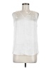 Banana Republic 100% Polyester White Sleeveless Blouse Size M - photo 1