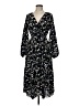 Shein 100% Polyester Floral Black Casual Dress Size 6 - photo 1