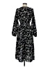 Shein 100% Polyester Floral Black Casual Dress Size 6 - photo 2