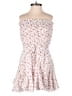 Main Strip 100% Cotton Floral White Romper Size S - photo 1