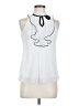 B.wear 100% Polyester White Sleeveless Blouse Size M - photo 1