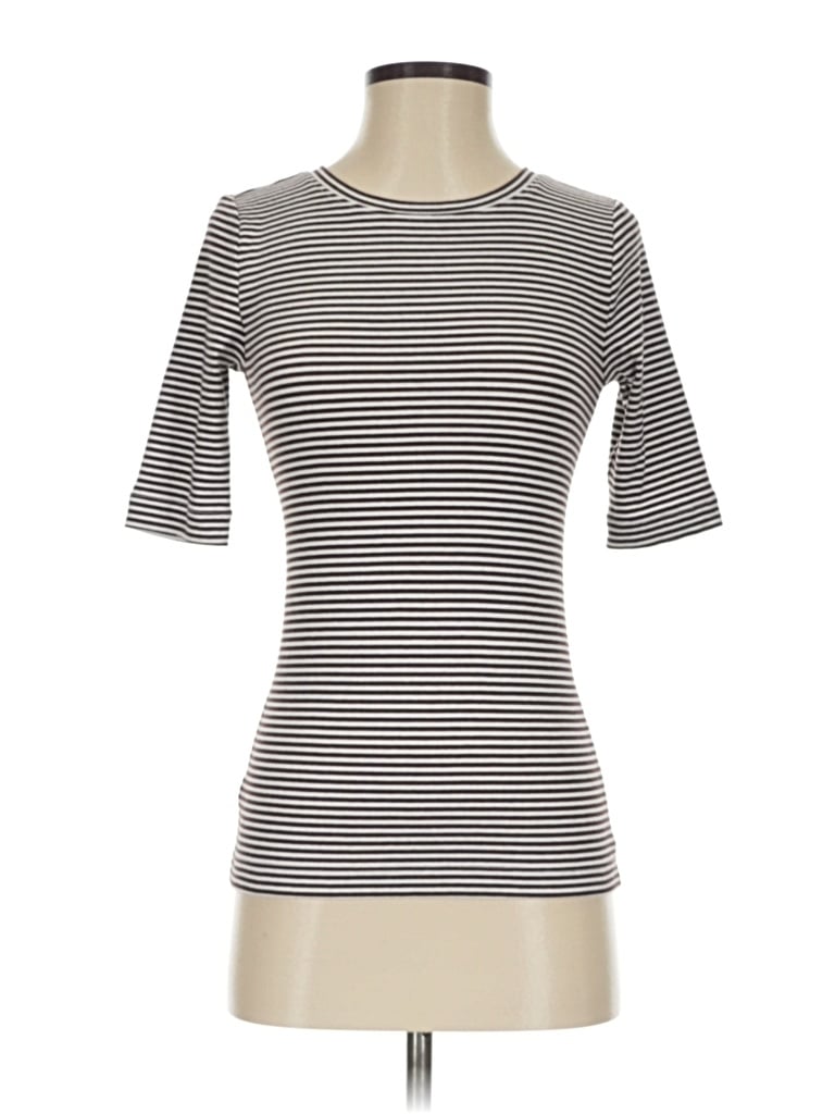 Ann Taylor Loft 3/4 Sleeve T-shirt In Gray