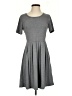 Unbranded Solid Gray Casual Dress Size S - photo 1