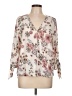 West Kei 100% Polyester Ivory 3/4 Sleeve Blouse Size L - photo 1