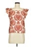 Shein Orange Short Sleeve Blouse Size 6 - photo 1
