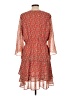 Pleione 100% Polyester Paisley Red Casual Dress Size L - photo 2
