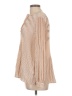 Adrianna Papell 100% Polyester Tan Long Sleeve Blouse Size L - photo 5