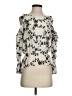Joie 100% Silk Silver 3/4 Sleeve Silk Top Size XS - photo 1