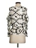 Joie 100% Silk Silver 3/4 Sleeve Silk Top Size XS - photo 2