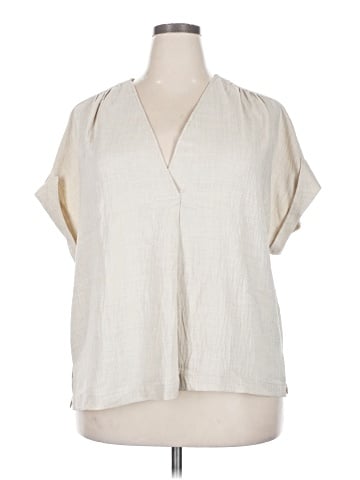 Max Studio Short Sleeve Blouse (view 1)