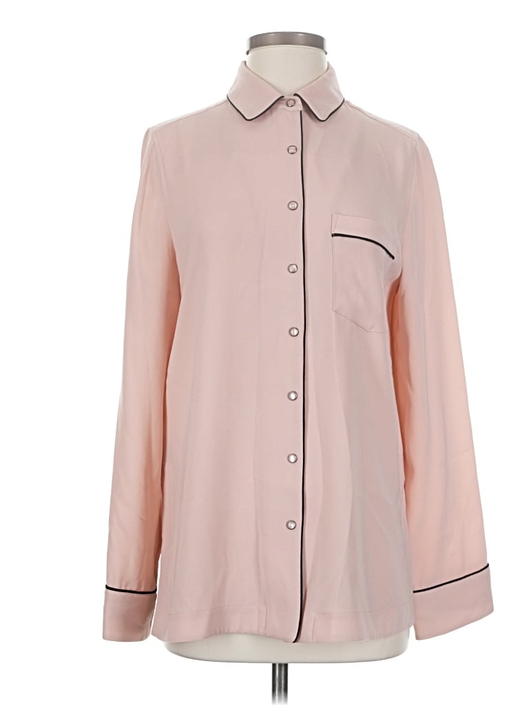 Pre-owned Bcbgmaxazria Long Sleeve Blouse In Pink