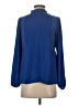 Dolan 100% Polyester Blue Long Sleeve Blouse Size S - photo 2