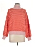 Dèluc. Chevron-herringbone Orange Pullover Sweater Size L - photo 1