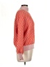 Dèluc. Chevron-herringbone Orange Pullover Sweater Size L - photo 4