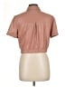 Alice + Olivia 100% Polyurethane Brown Short Sleeve Blouse Size L - photo 2