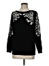 Rain + Rose Floral Black Pullover Sweater Size M - photo 1
