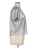 Porridge Metallic Silver Short Sleeve Top Size XL (4) - photo 4