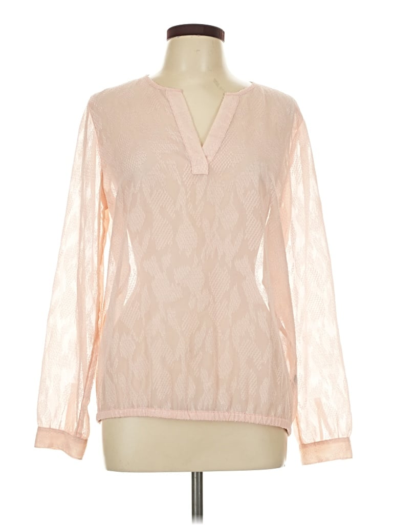 Pre-owned The Limited Long Sleeve Blouse In Pink