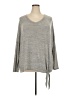 She + Sky Gray 3/4 Sleeve Top Size 2X - photo 1