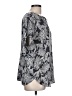 Ann Taylor LOFT 100% Polyester Gray Short Sleeve Blouse Size L - photo 4