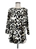 Karen Kane Animal Print Ivory Black 3/4 Sleeve Blouse Size M (estimated) - photo 1
