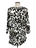 Karen Kane Animal Print Ivory Black 3/4 Sleeve Blouse Size M (estimated) - photo 2